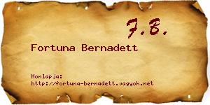 Fortuna Bernadett névjegykártya